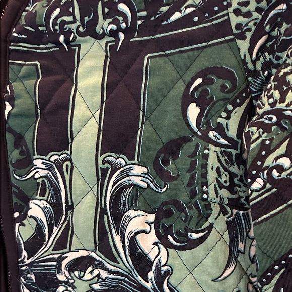 Green Patterned Women's Jacket - Picture 4 of 9